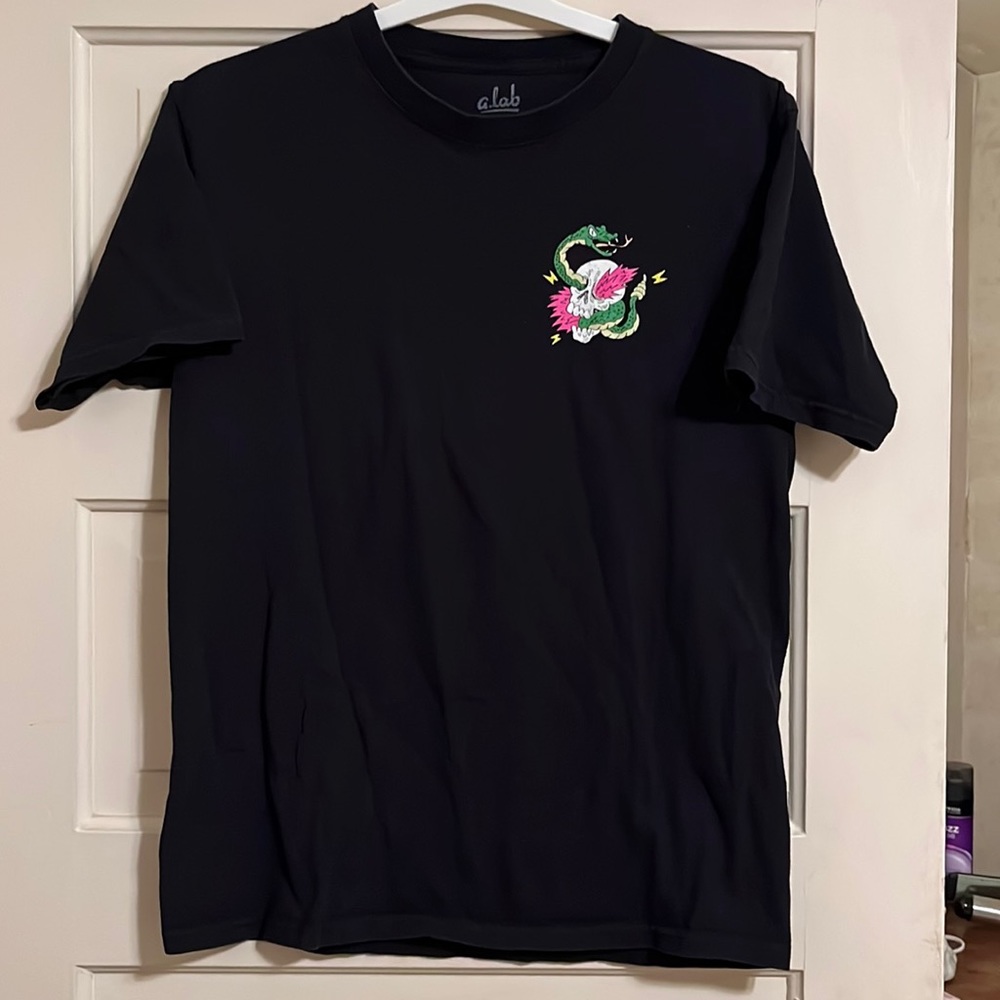Black Snake & Skull Tee